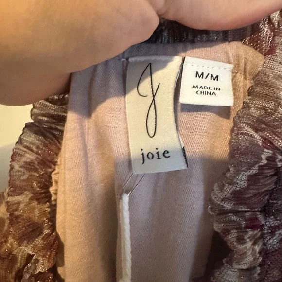 Joie Sheer Blouse- Medium - Picture 8 of 10
